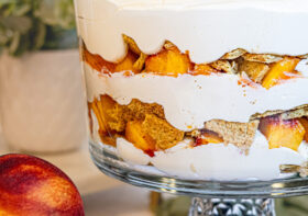 Fresh Peach Pie Trifle